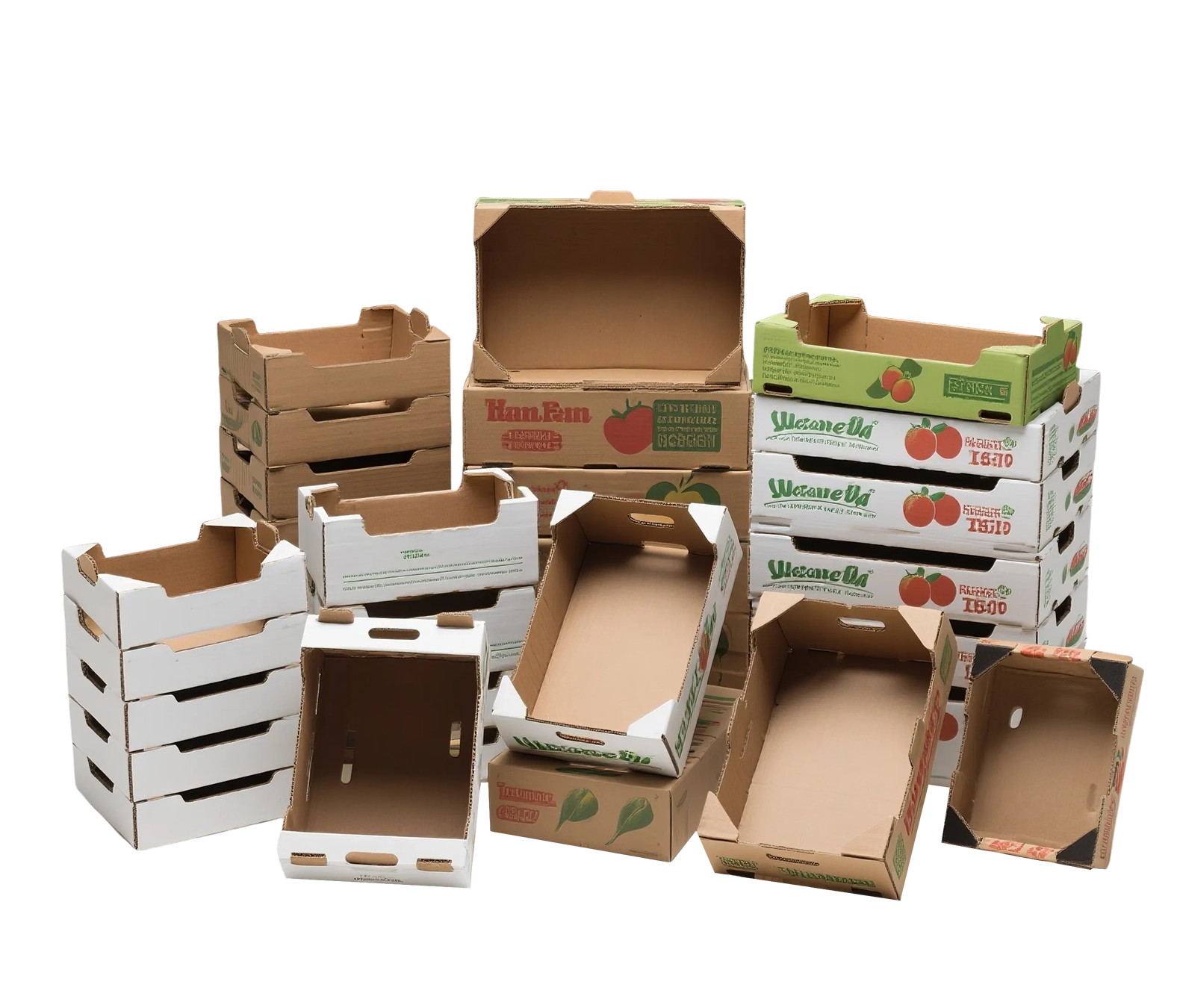 Custom fruit and vegetable packaging boxes for fresh produce